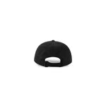 black cap, back view