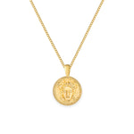 Medusa pendant, 18K gold vermeil jewellery