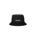 blegati black bucket hat, front view