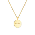 king-tut pendant, 18K gold vermeil jewellery, back view