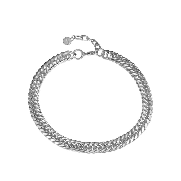 silver viper choker necklace